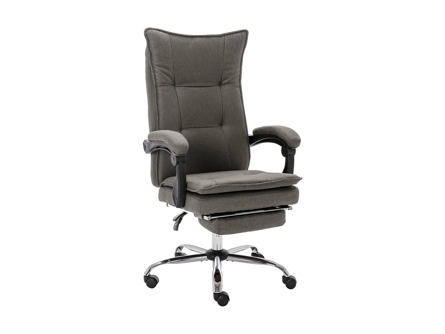 Silla de oficina de tela gris ES58834