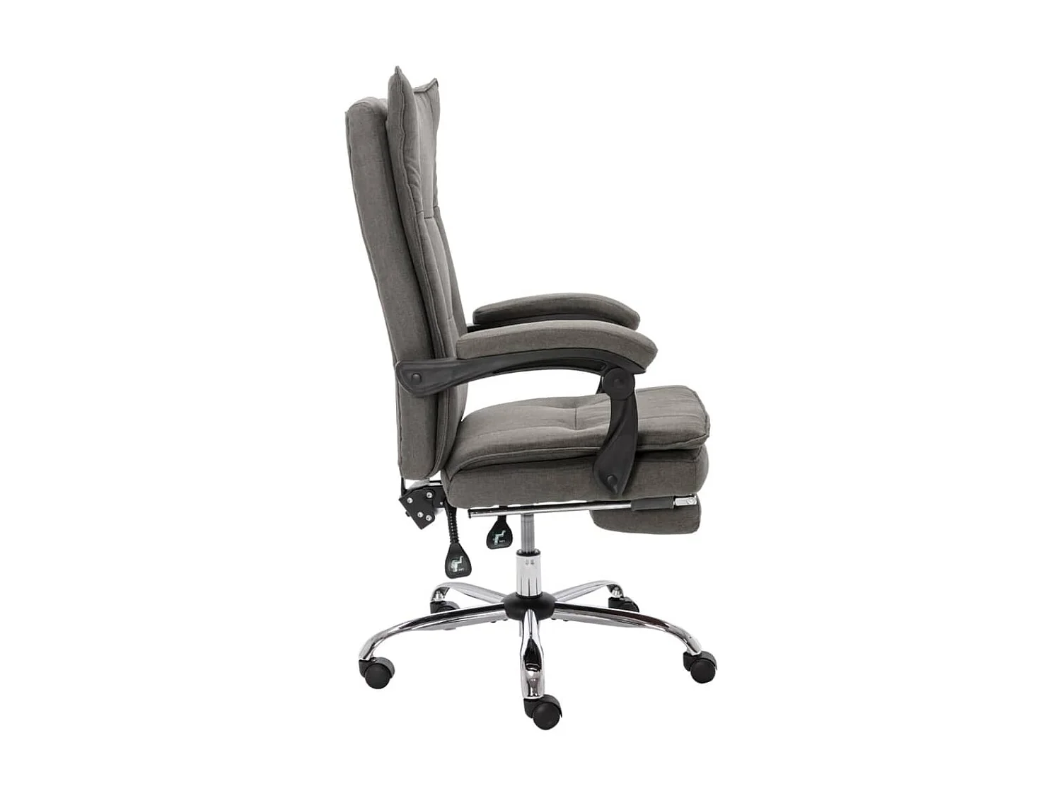 Silla de oficina de tela gris ES58834