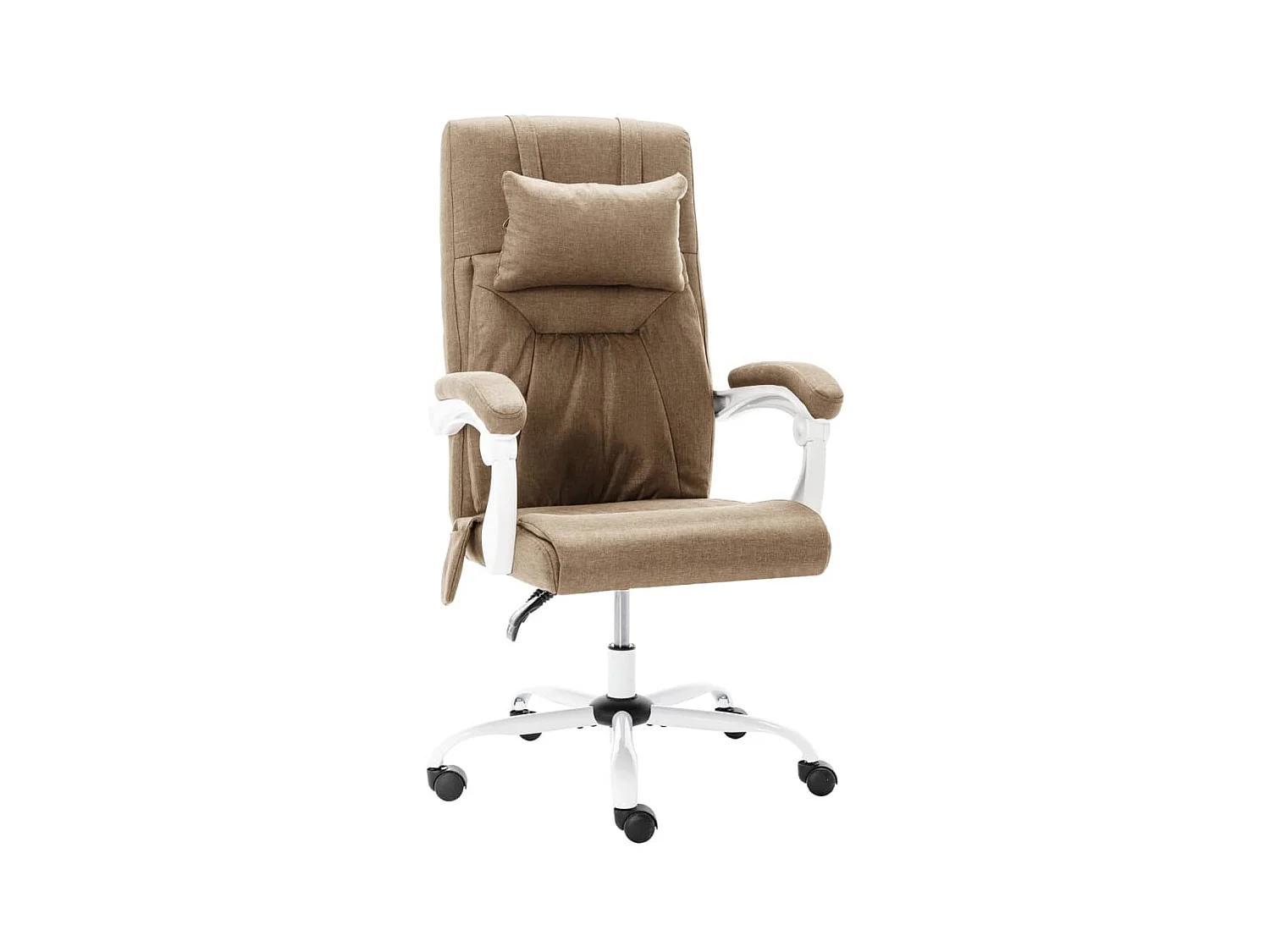 Chaise de bureau de massage Taupe Tissu SEF34975