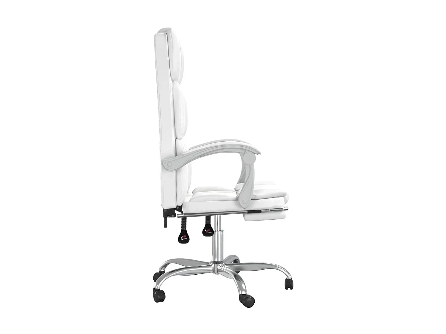 Chaise inclinable de bureau Blanc Similicuir -ASAF83707