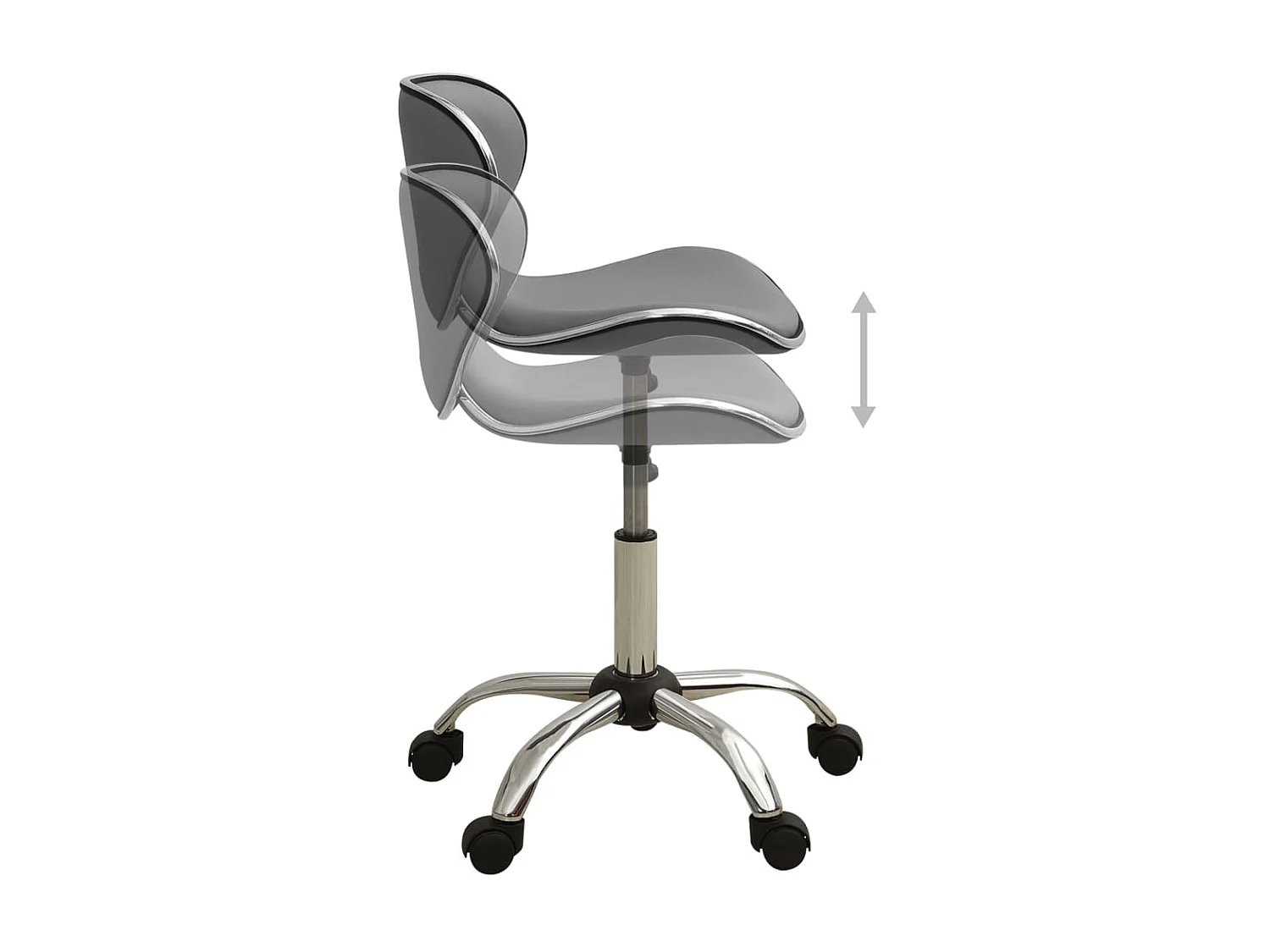 Chaise de bureau Gris Similicuir SEF21718