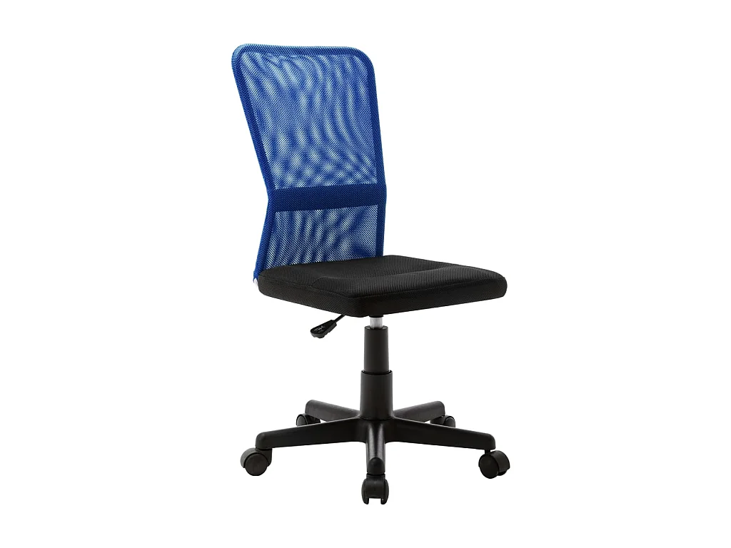 Chaise de bureau Noir et bleu 44x52x100 cm Tissu en maille SEF81419