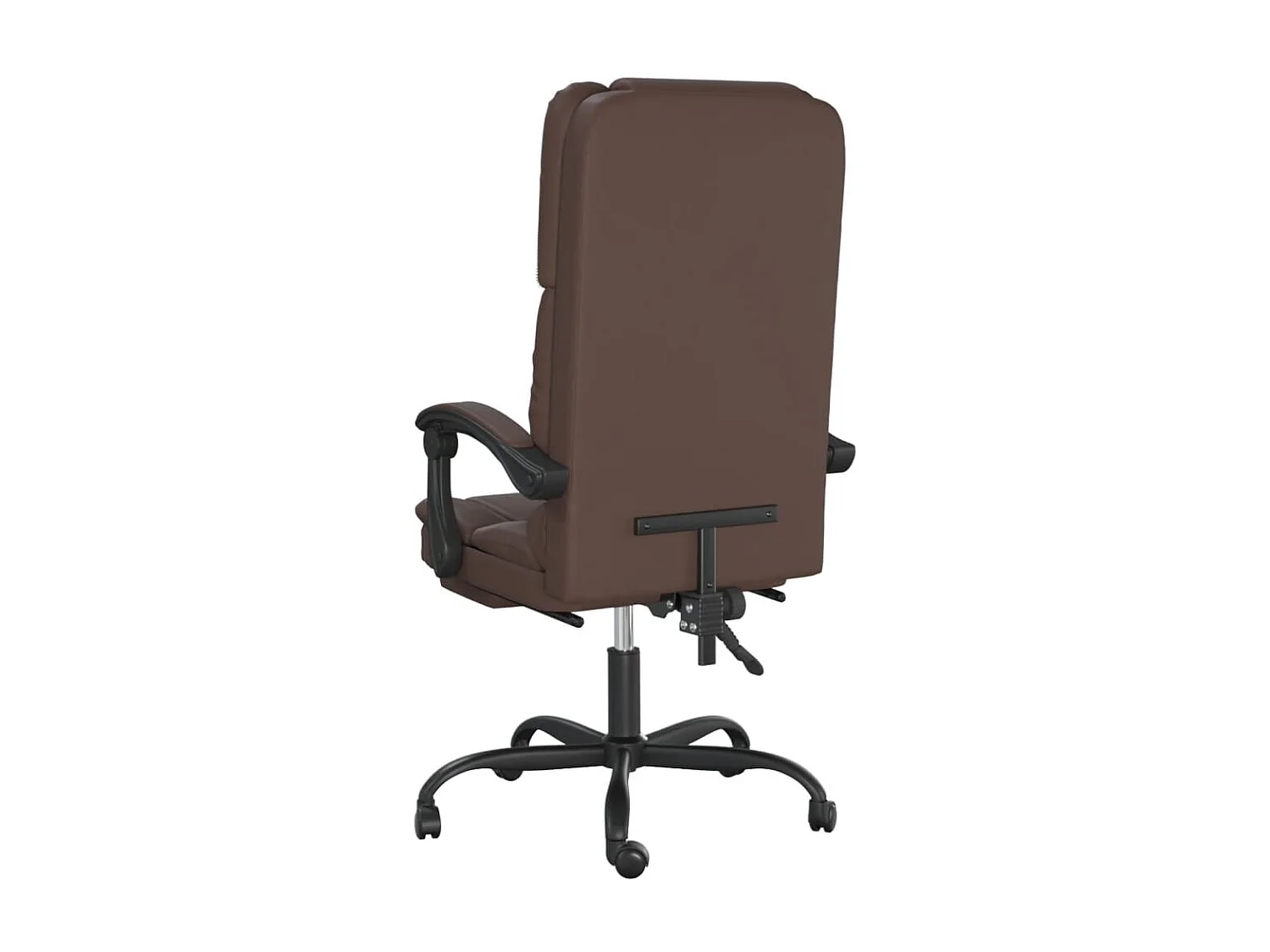 Chaise de massage inclinable de bureau Marron Similicuir -ASAF90562