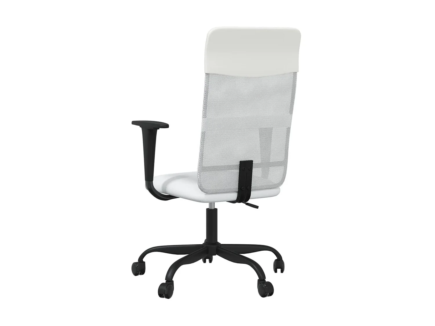 Cadeira escritório tecido malha/couro art. regulável branco PT790042