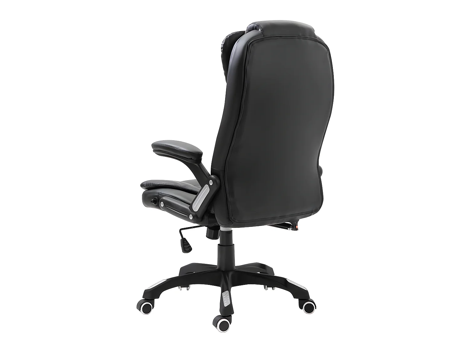 Silla de oficina de cuero sintético negra ES260399