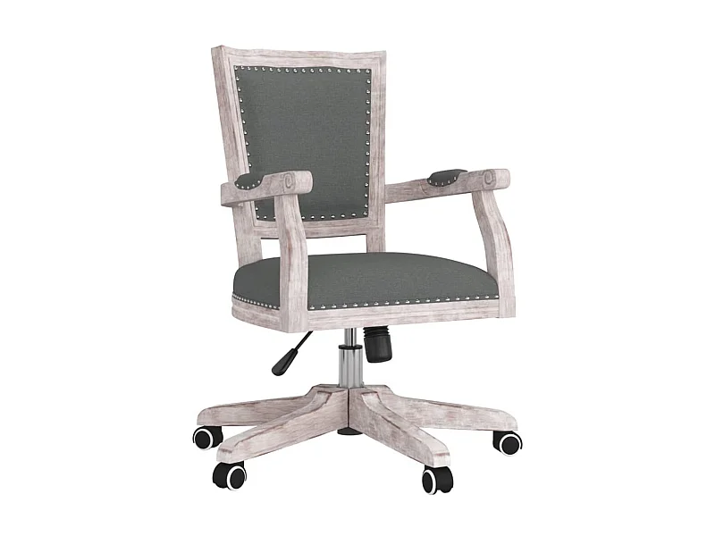 Chaise pivotante de bureau Gris foncé Tissu SEF24903