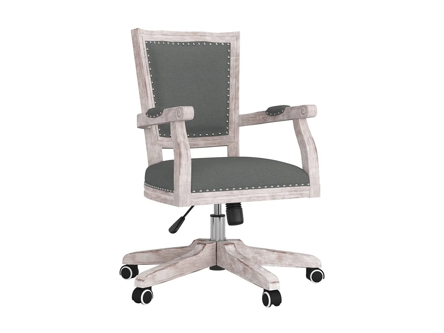 Cadeira de escritório giratória tecido cinzento-escuro PT489721