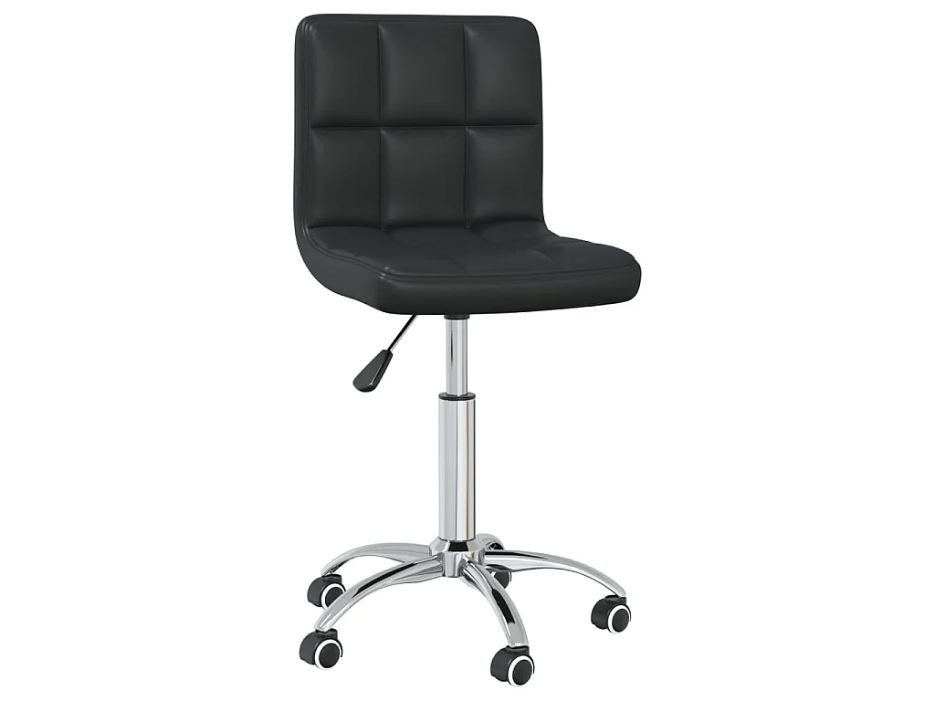 Chaise de bureau pivotante Noir Similicuir SEF97938