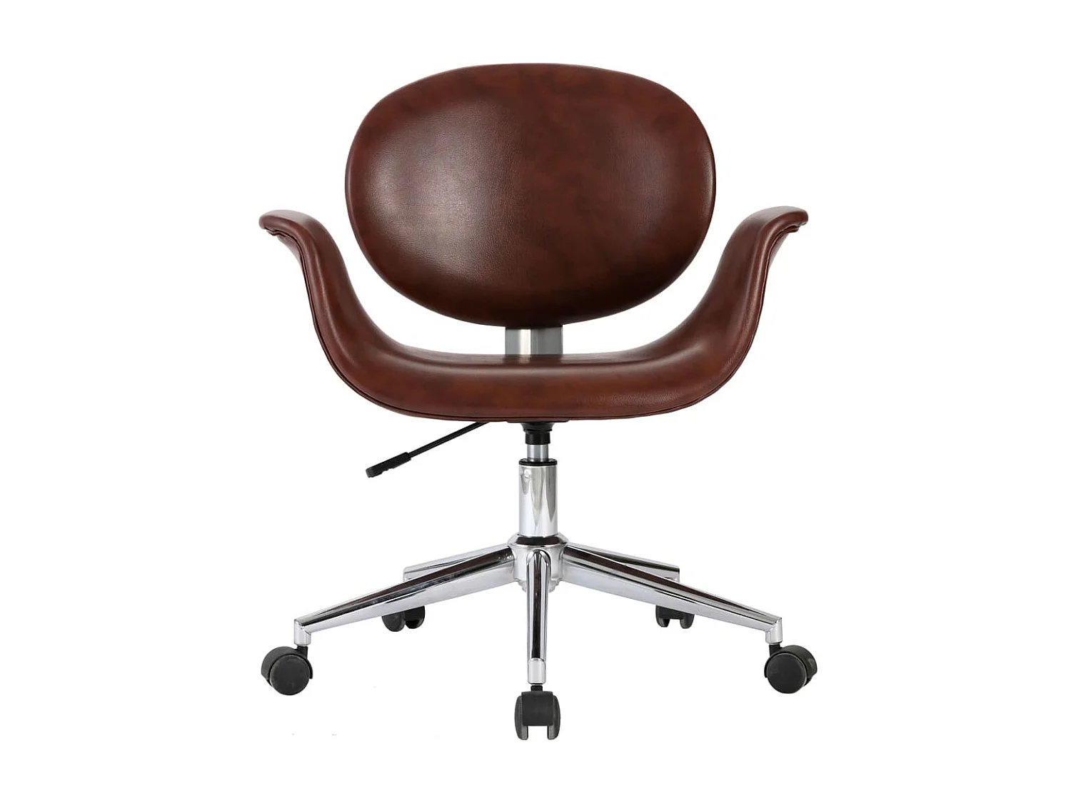 Chaise pivotante de bureau Marron Similicuir SEF51793