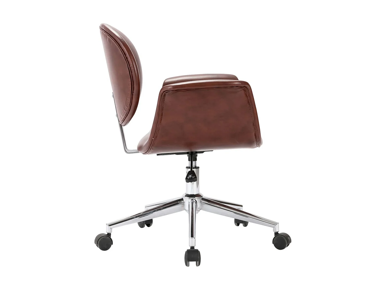 Chaise pivotante de bureau Marron Similicuir SEF51793