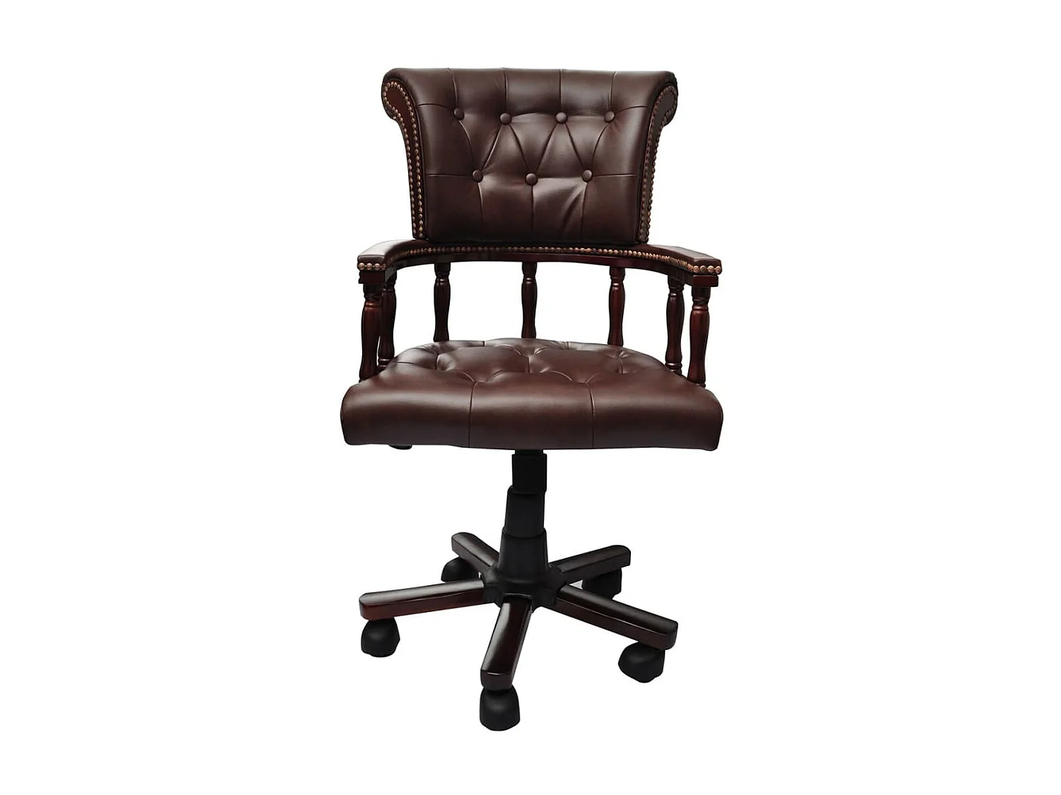 Silla de oficina giratoria marrón ES89177