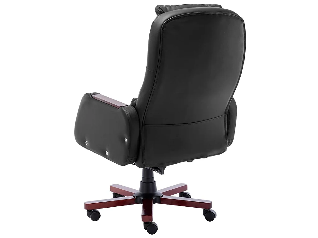 Cadeira de escritório c/ função massagem couro artificial preto PT408713