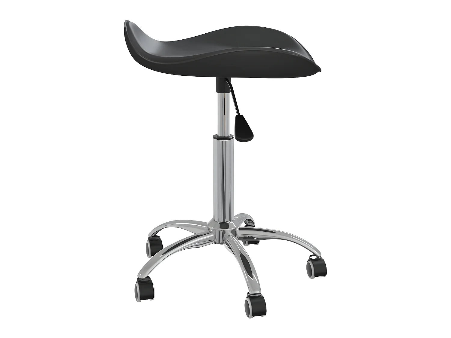 Cadeira de escritório couro artificial preto PT938870