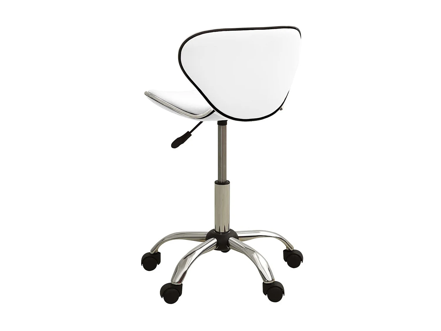 Cadeira de escritório couro artificial branco PT351442