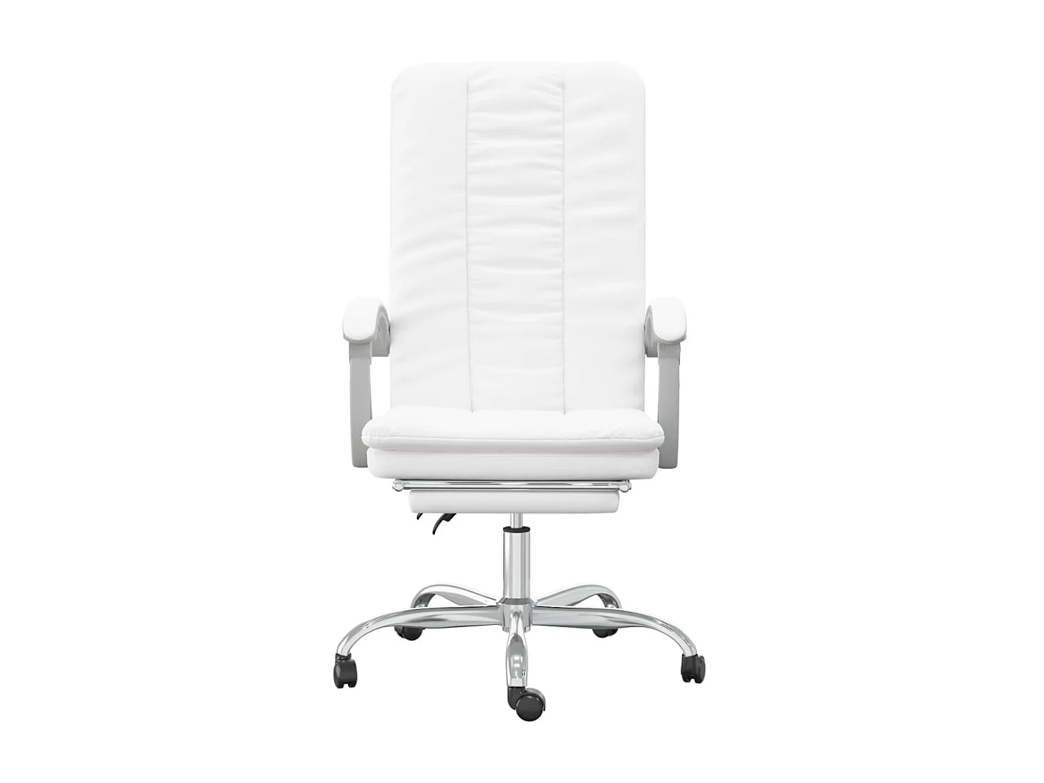 Chaise inclinable de bureau Blanc Similicuir -ASAF97292