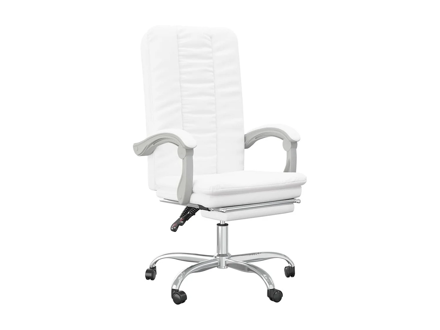 Chaise inclinable de bureau Blanc Similicuir -ASAF97292