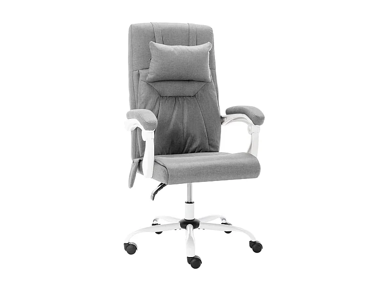 Silla de oficina de masaje de tela gris ES28678