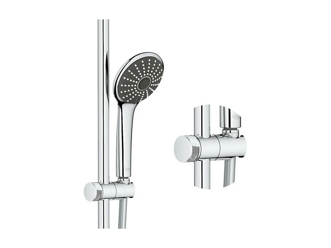Thermostat-Duschsäule GROHE Vitalio Joy System 260 - Handbrause 3 Strahlen, Kopfbrause 3 Strahlen