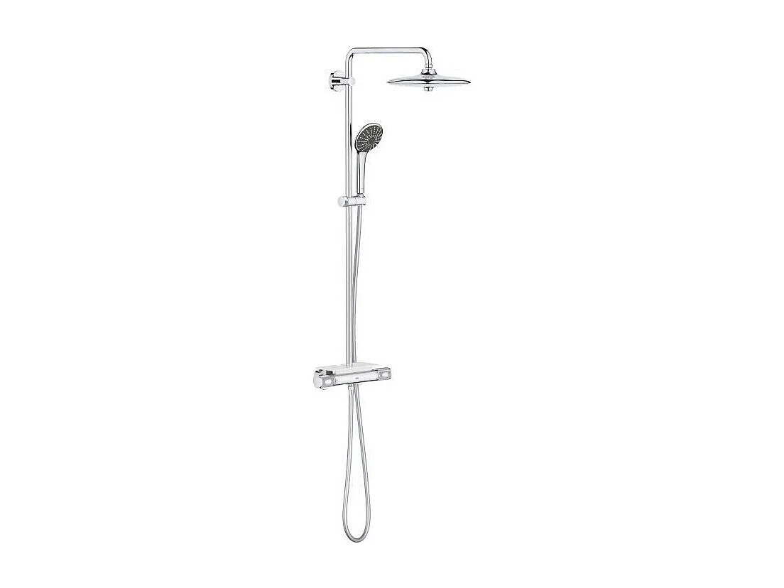 Thermostat-Duschsäule GROHE Vitalio Joy System 260 - Handbrause 3 Strahlen, Kopfbrause 3 Strahlen