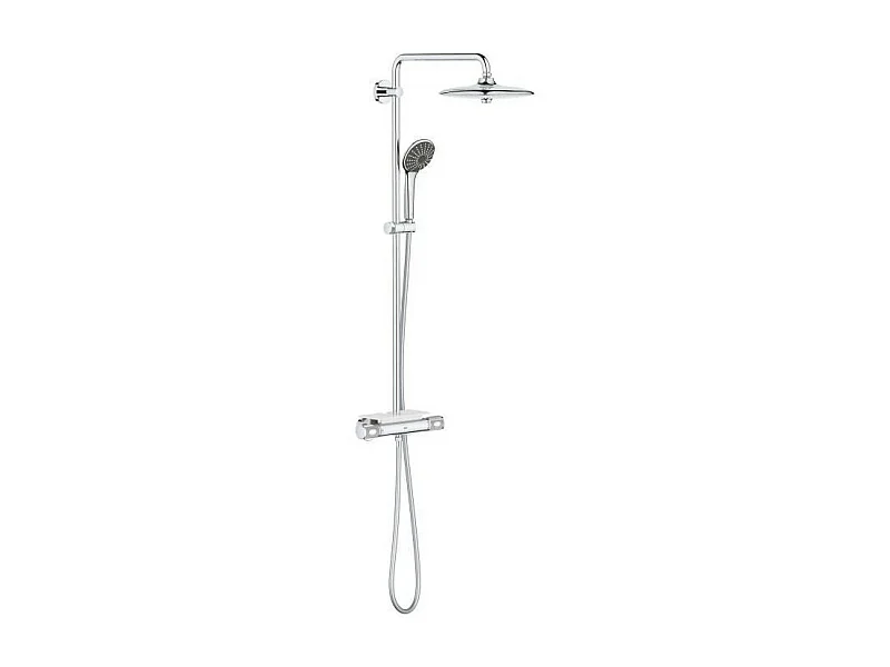 Thermostat-Duschsäule GROHE Vitalio Joy System 260 - Handbrause 3 Strahlen, Kopfbrause 3 Strahlen