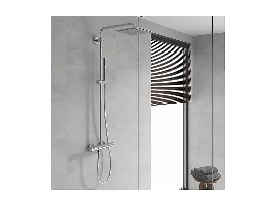GROHE Vitalio Joy System 230 Douchekolom met thermostatische mengkraan - Glanzend chroom - Zonder LEDs
