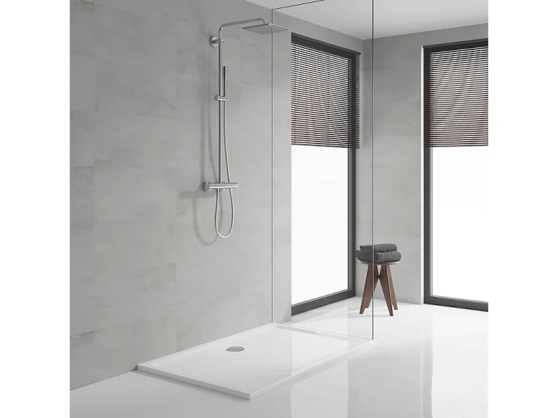 GROHE Vitalio Joy System 230 Douchekolom met thermostatische mengkraan - Glanzend chroom - Zonder LEDs