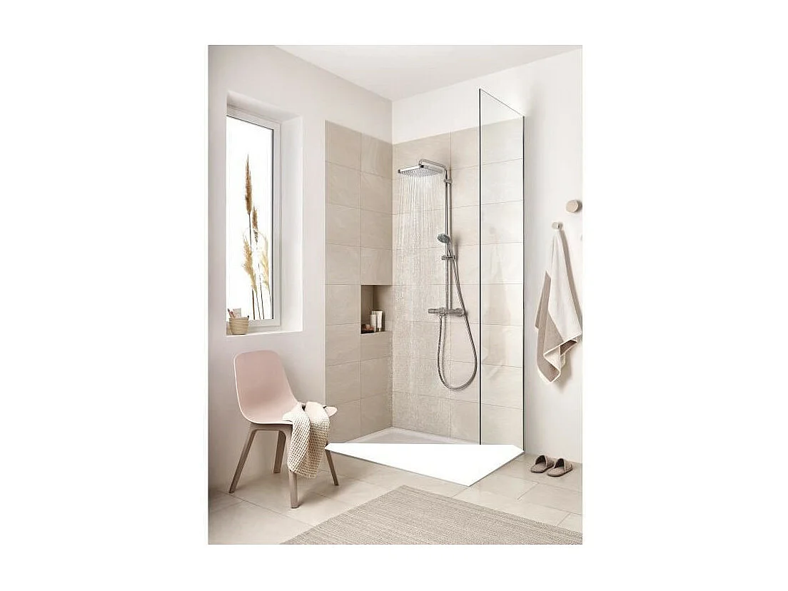 Thermostatische douchekolom GROHE Vitalio Start System 250 Cube - Glanzend Chroom - 5 jaar garantie