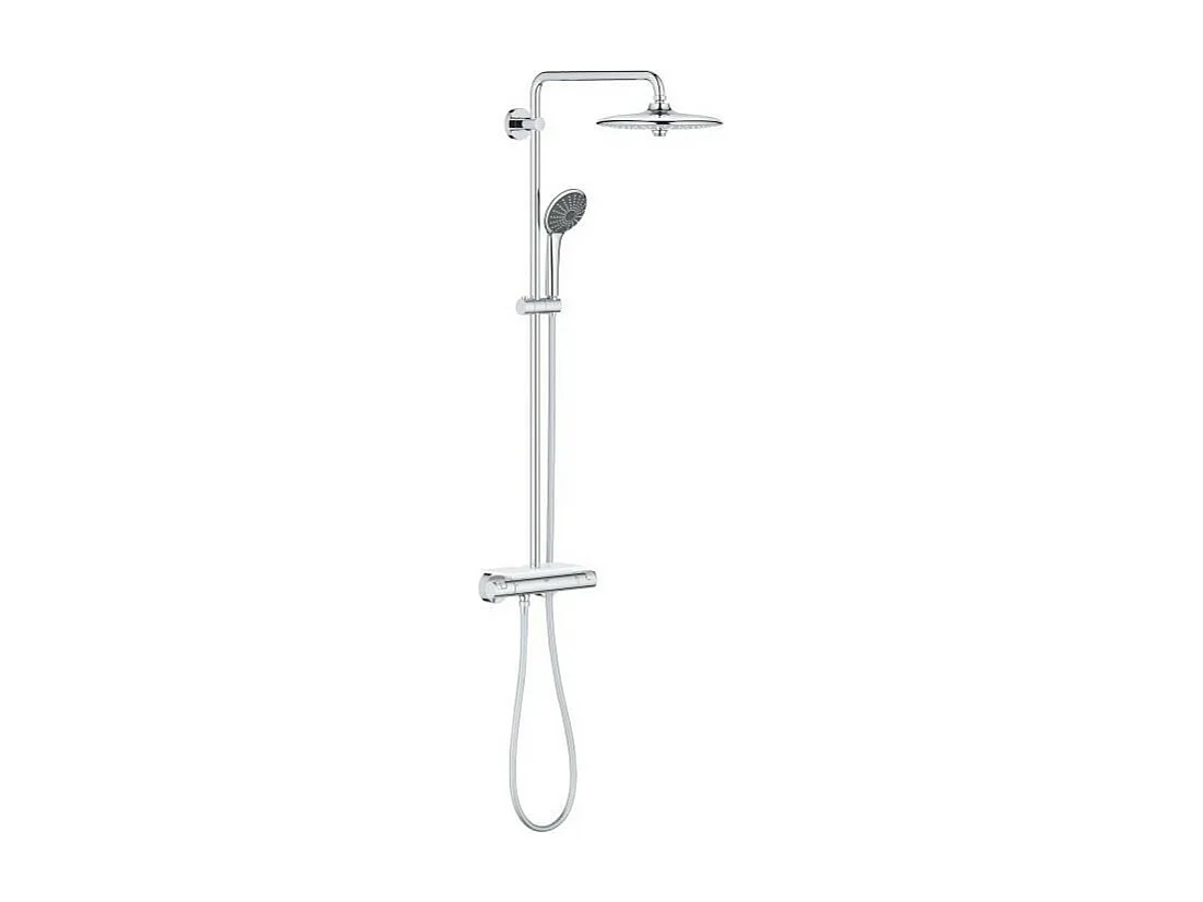 Colonne de douche robinet thermostatique Vitalio Joy 260, 50% d'économie d'eau et d'énergie, douchette 3 jets, 264