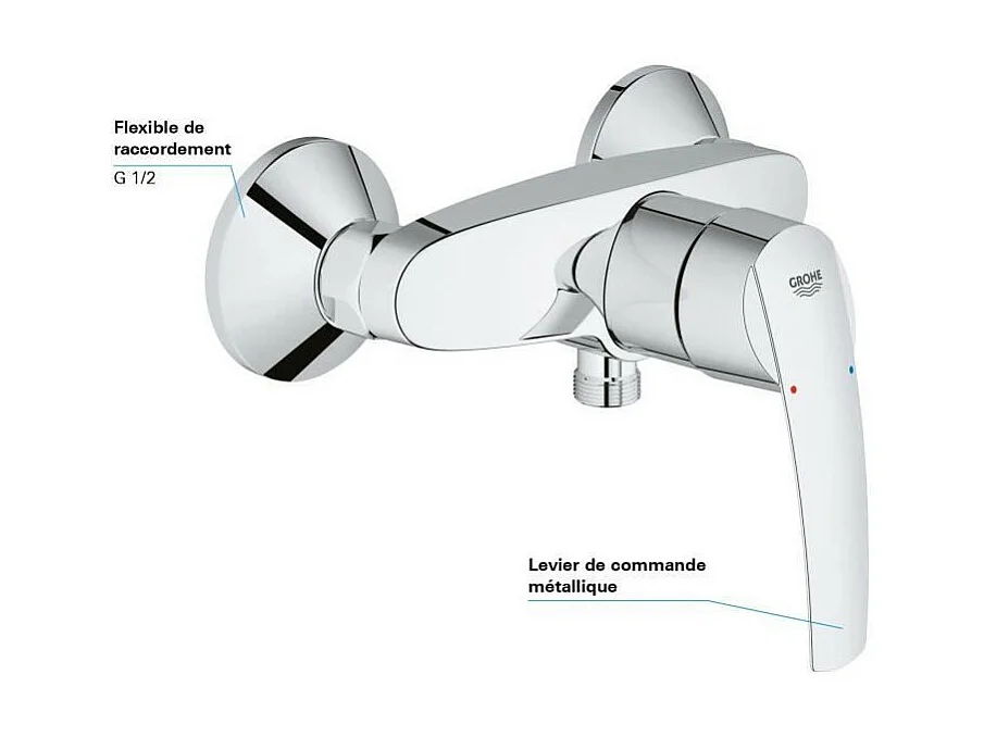 Mitigeur douche mécanique GROHE Quickfix Start 2015