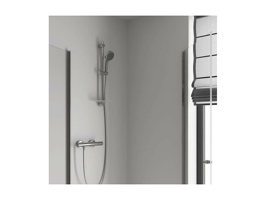Miscelatore termostatico per doccia GROHE Precision Get TurboStat SafeStop EcoJoy Starlight MetalGrip - Grigio chiaro