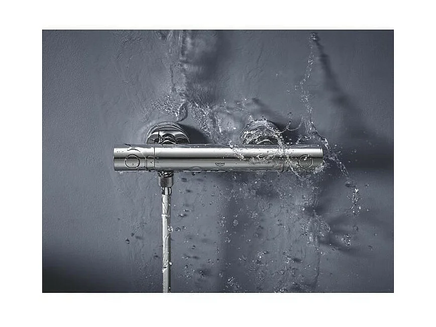 Miscelatore termostatico per doccia GROHE Precision Get TurboStat SafeStop EcoJoy Starlight MetalGrip - Grigio chiaro