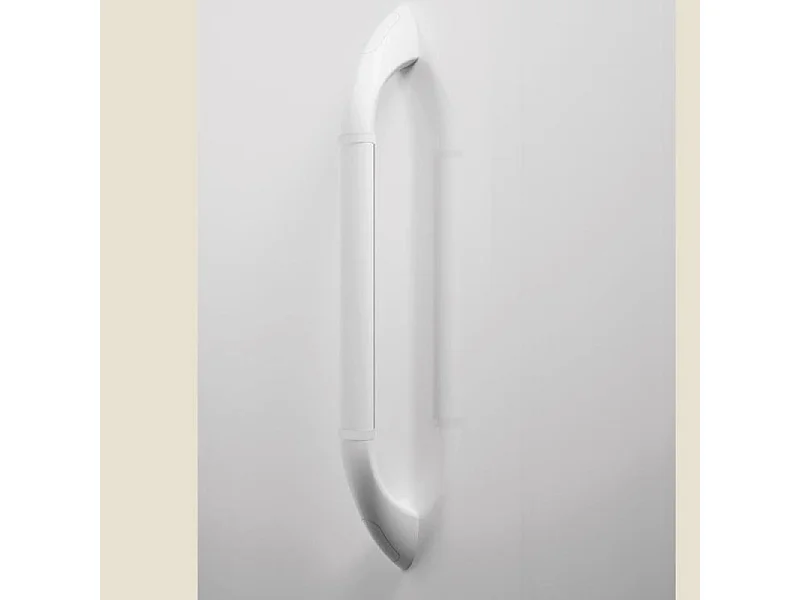 Kinedo - Barre de maintien verticale blanc a visser 45 cm