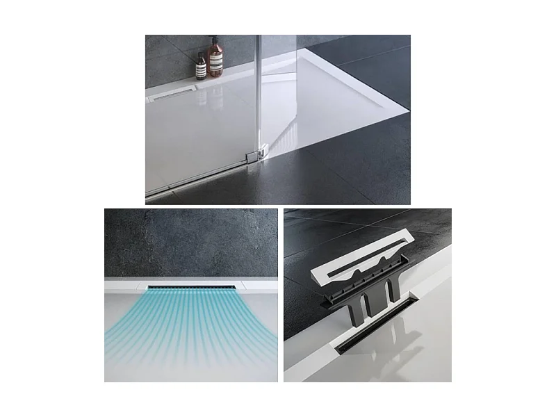 Receveur de douche 140 x 80 JACOB DELAFON Flight Pure rectangle blanc