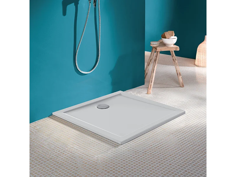Receveur de douche 90 x 90 JACOB DELAFON Kyreo ceramique carré blanc