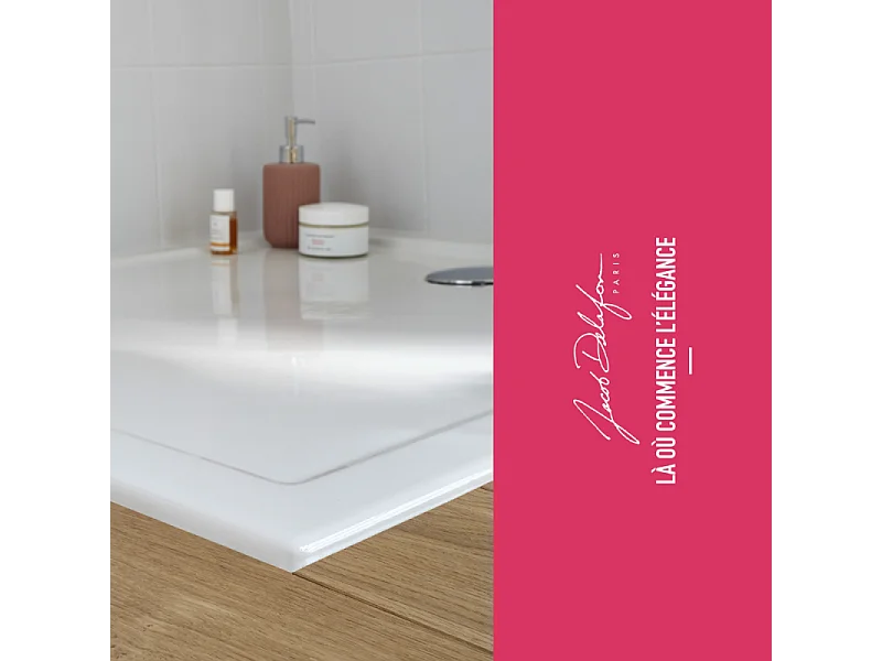 Receveur de douche 90 x 90 JACOB DELAFON Kyreo ceramique carré blanc
