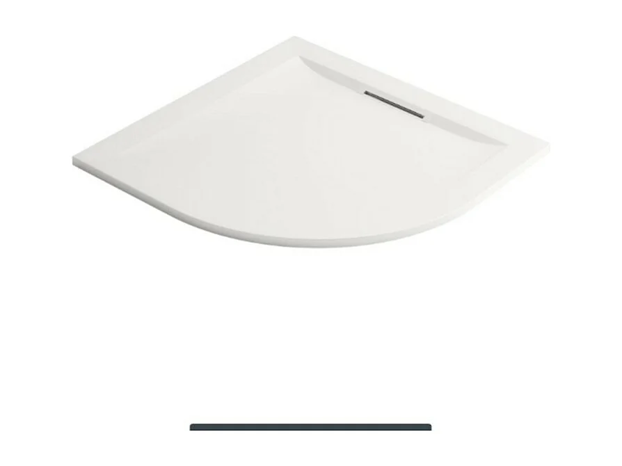 Receveur de douche antidérapant 80 x 80 JACOB DELAFON Flight Pure quart de rond blanc