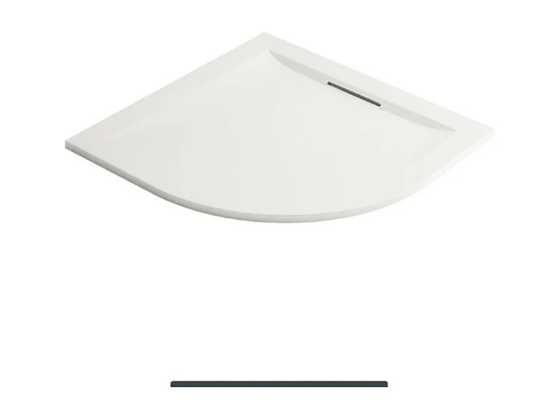 Receveur de douche antidérapant 80 x 80 JACOB DELAFON Flight Pure quart de rond blanc