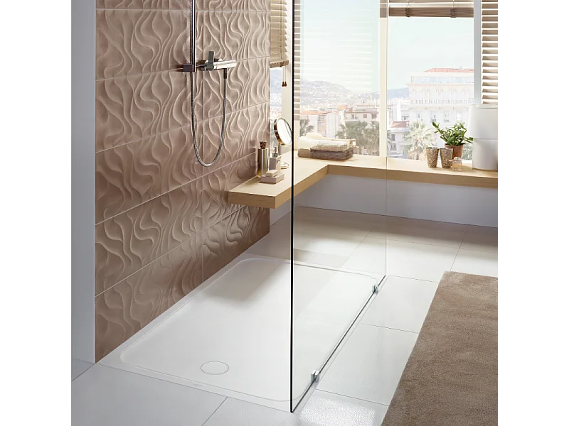 Receveur de douche antidérapant 120 x 90 VILLEROY ET BOCH Lifetime Plus céramique blanc