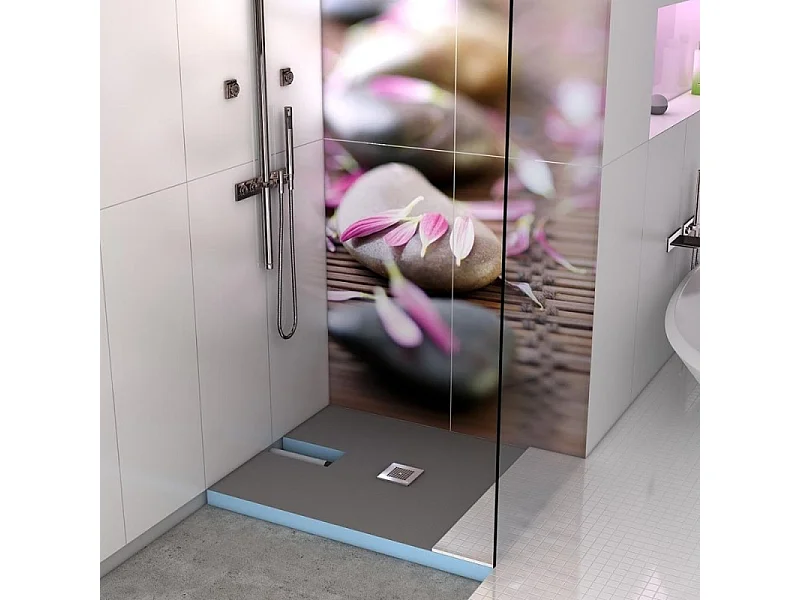 Receveur à carreler 140 x 90 cm WEDI Fundo Plano, bonde intégrée + Colle Wedi 320