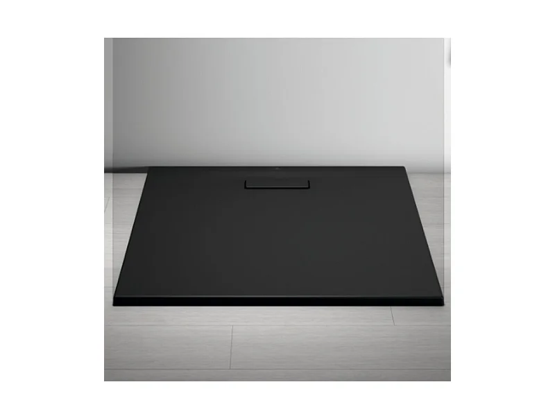 IDEAL STANDARD Receveur  80 X 80 Ultra Flat New acrylique carre noir mat
