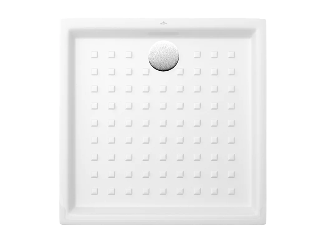 Receveur 100 x 100 VILLEROY ET BOCH O.Novo ceramique carré blanc