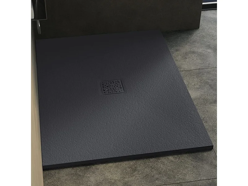 Receveur antidérapant 140 x 90 KINEDO Kinemoon biolex rectangle gris anthracite