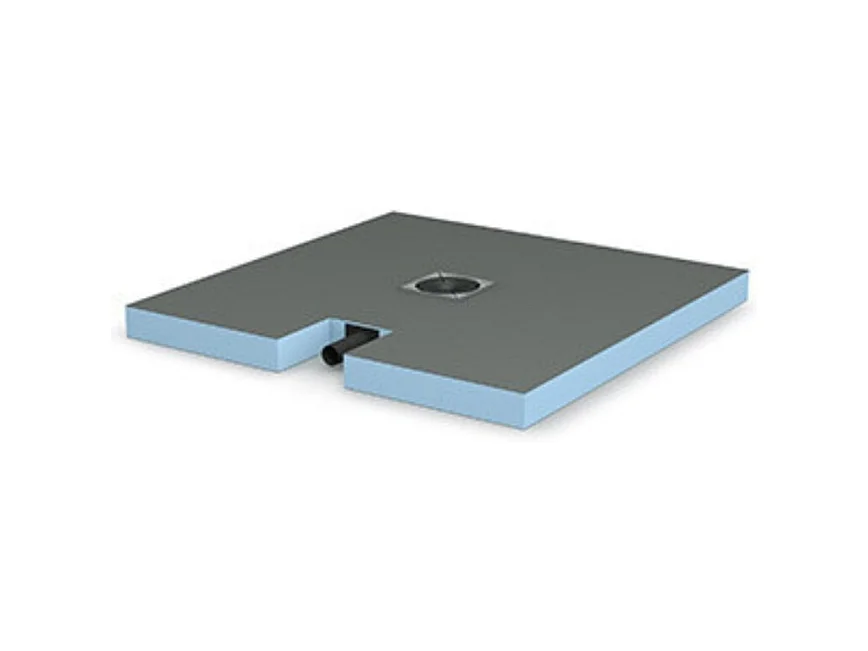 Wedi - Receveur à carreler Wedi Fundo Plano Linea sortie petit côté 120 x 90