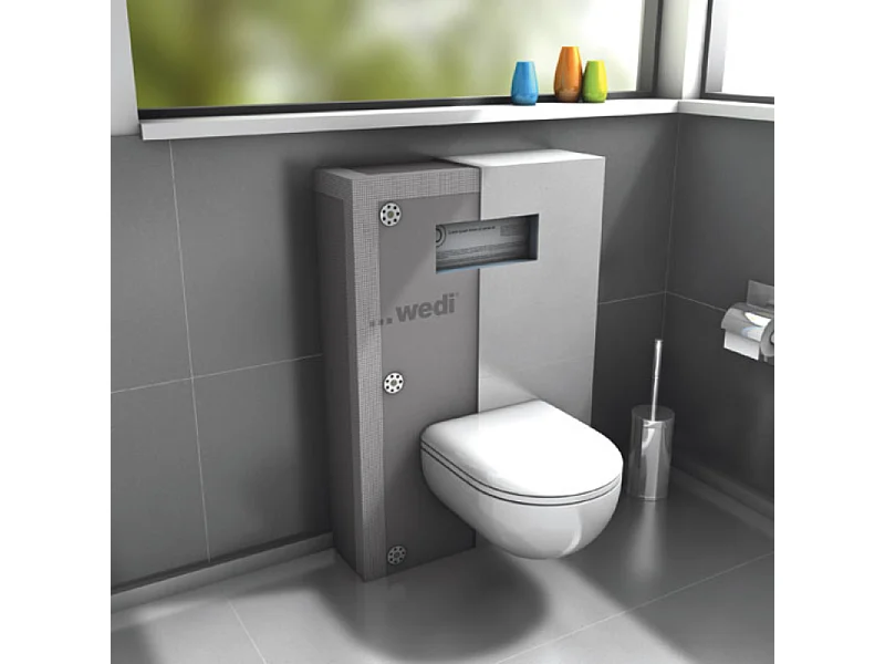 Pack WC bâti support GROHE Rapid SL Projet + Panneaux d'habillage de bâti-supports WEDI I-Board + plaque