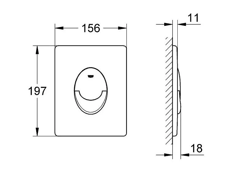 Pack WC bâti support GROHE Rapid SL Projet + Panneaux d'habillage de bâti-supports WEDI I-Board + plaque
