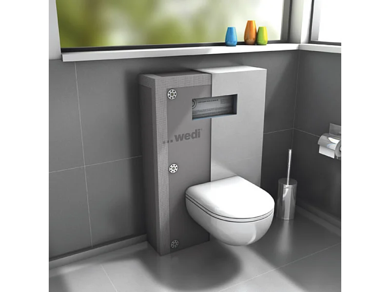 Pack WC bâti support GROHE Rapid SL Projet + Panneaux d'habillage de bâti-supports WEDI I-Board + plaque