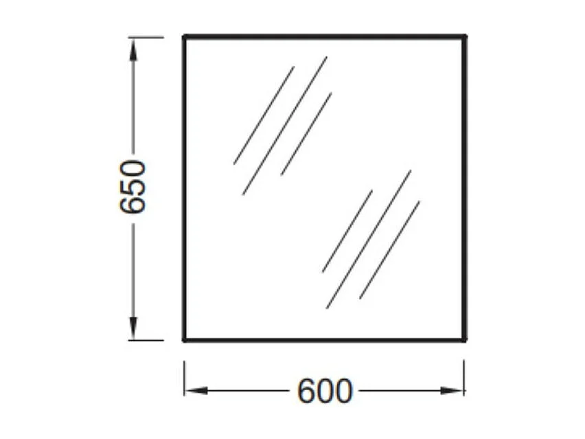 Miroir de salle de bain JACOB DELAFON Candide 60 cm, rectangulaire