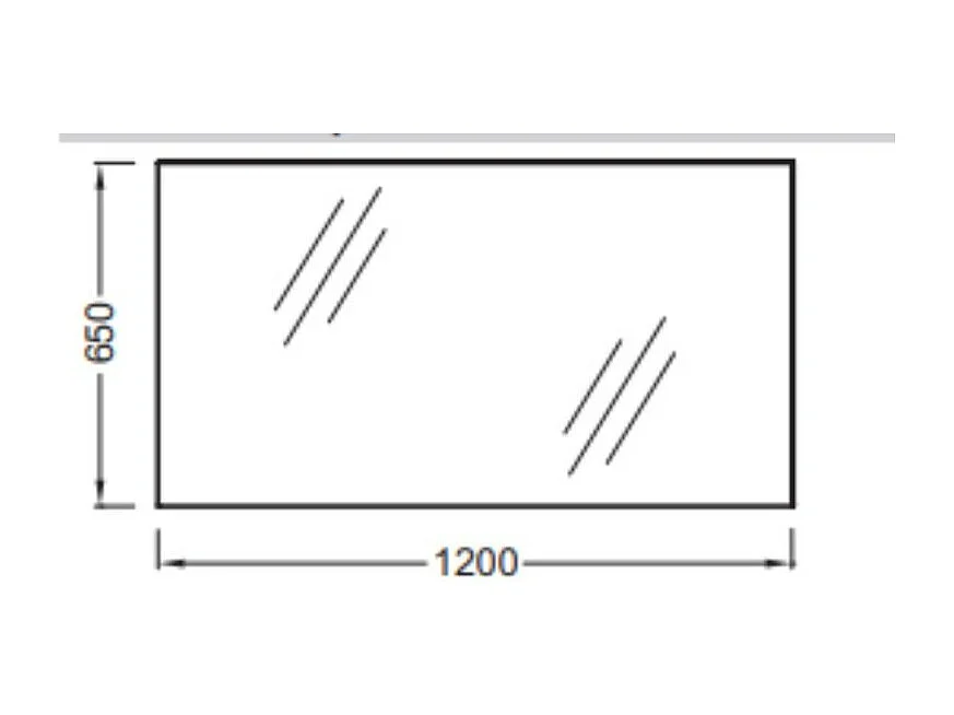 Miroir de salle de bain JACOB DELAFON Candide 120 cm, rectangulaire