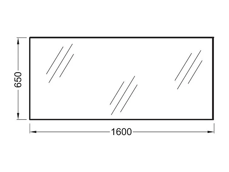 Miroir de salle de bain JACOB DELAFON Candide 160 cm, rectangulaire