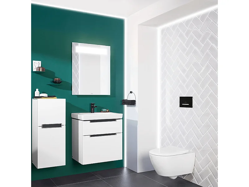 Plaque de commande VILLEROY ET BOCH WC ViConnect 300S noir mat